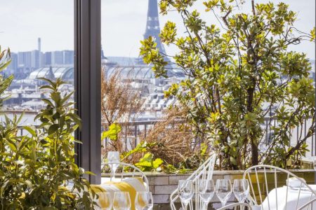 La Perruche Haussmann Vue tour eiffeil